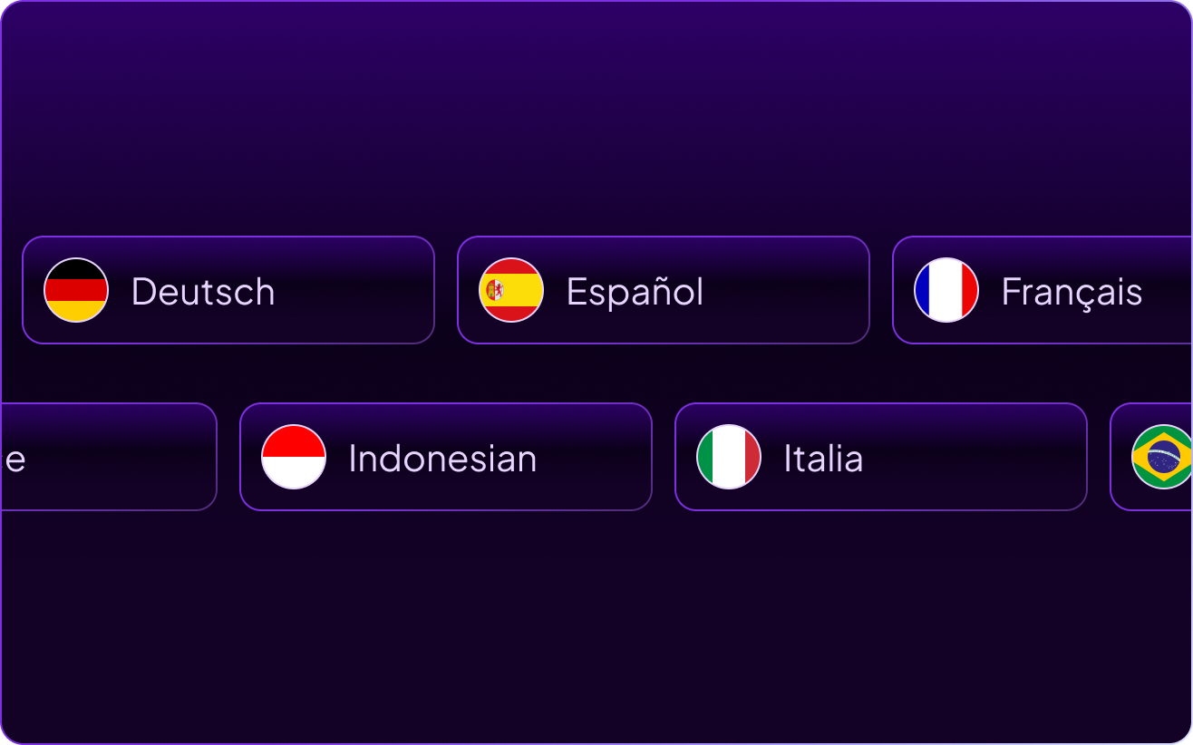 Access to 29+ Languages